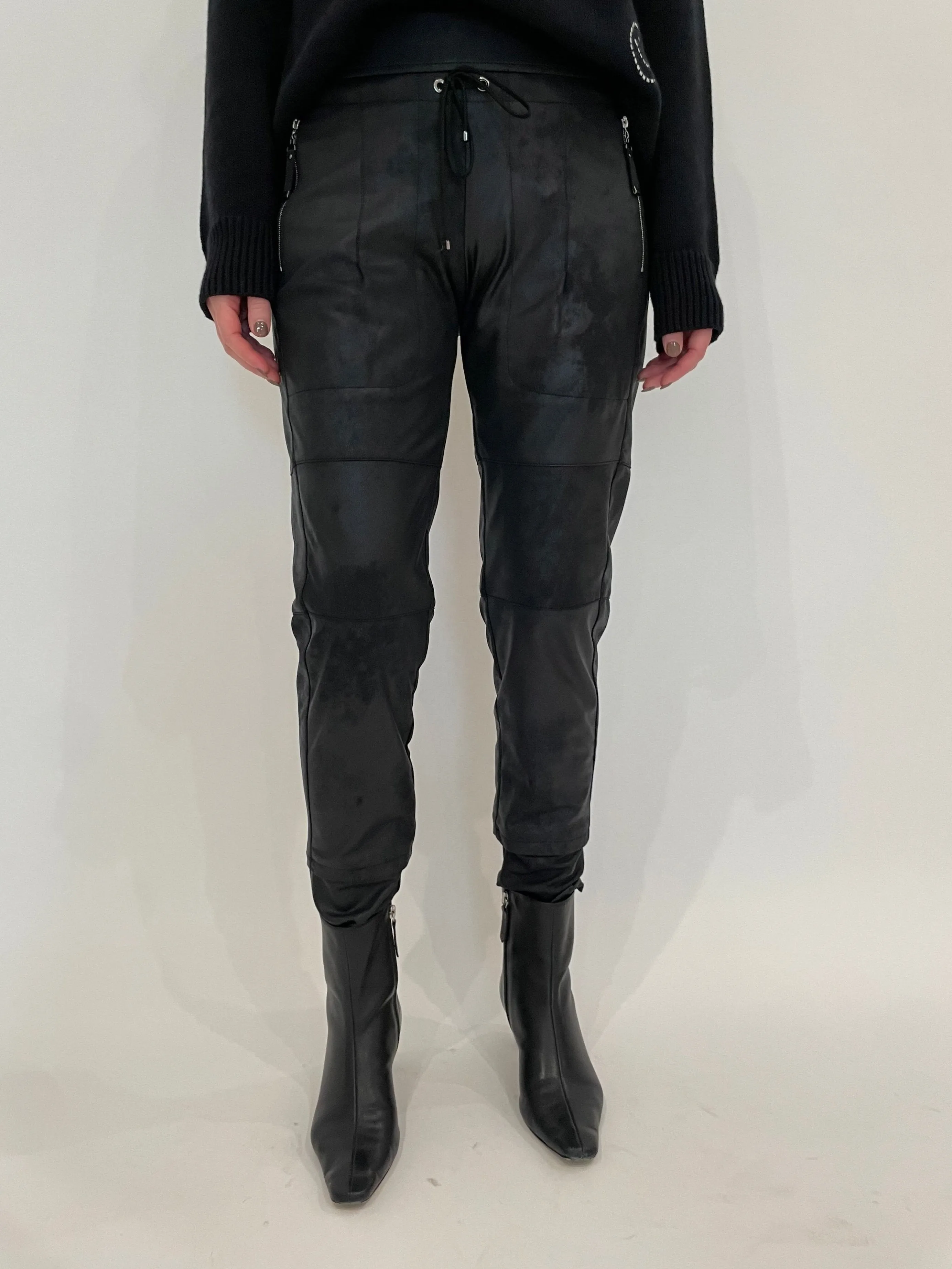 Vegan Leather Candy Pants - Black