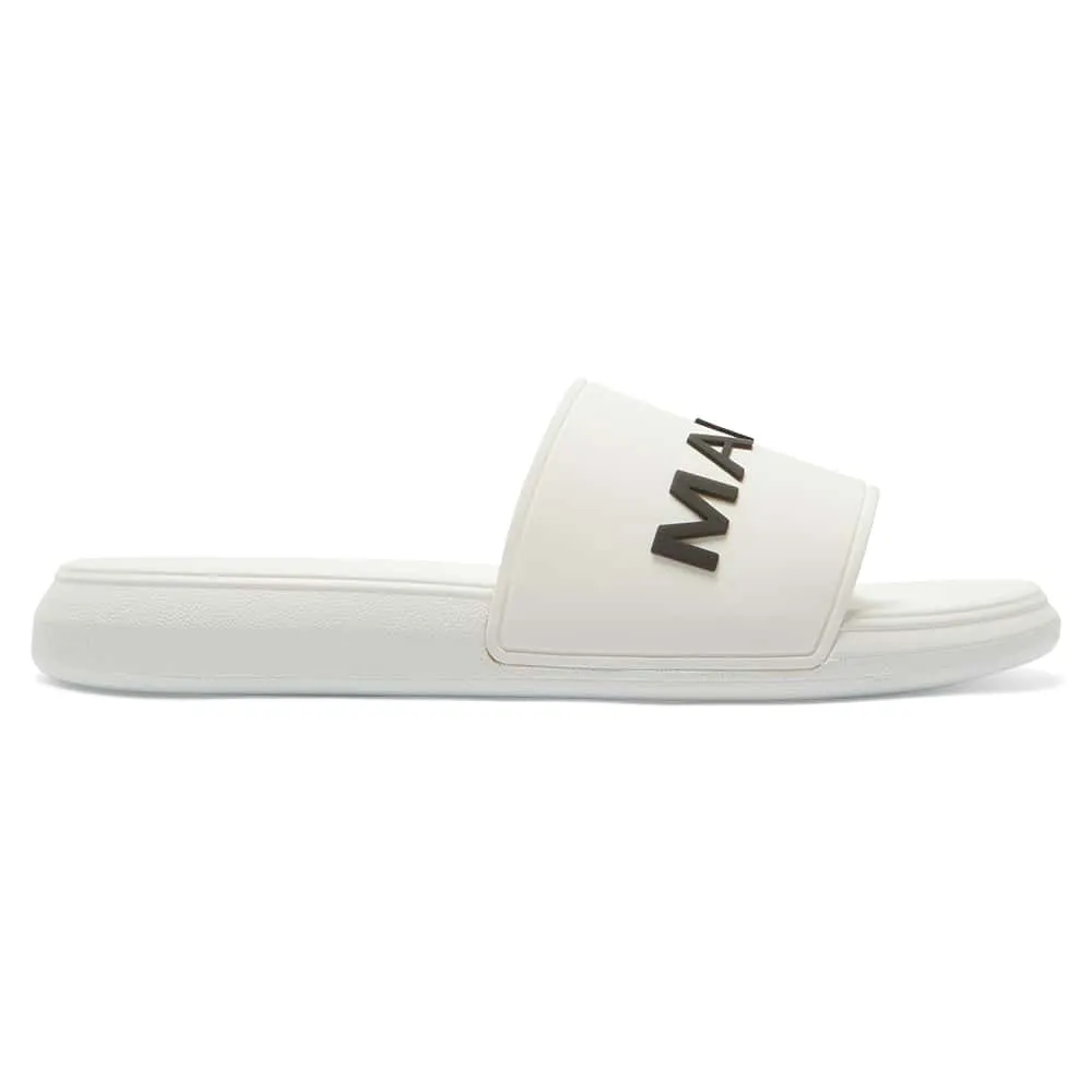 Venice Slide in White And Black