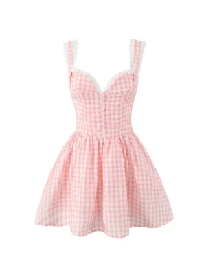 Wendy Mini Dress in Pink