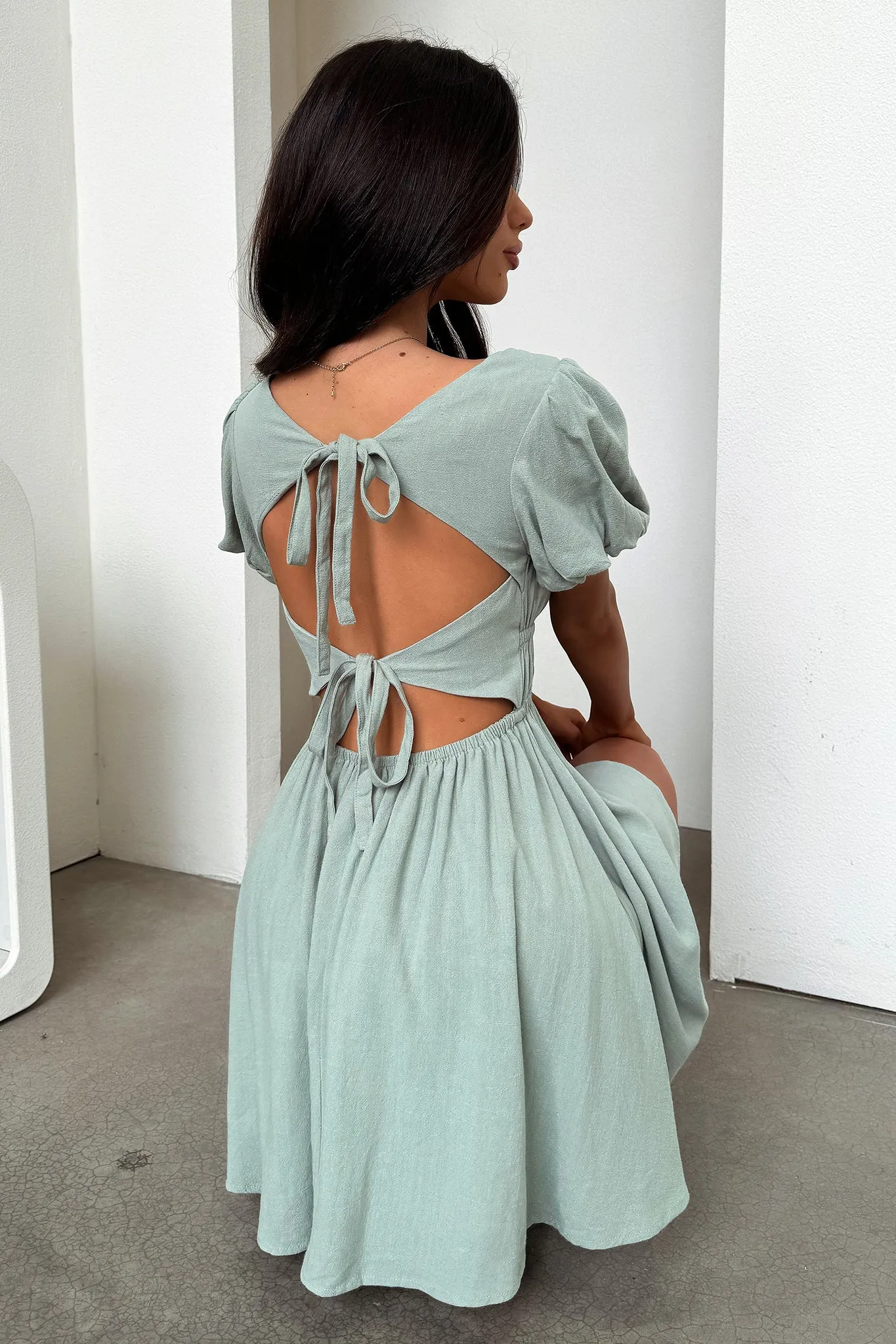 Whitney Dress - Sage