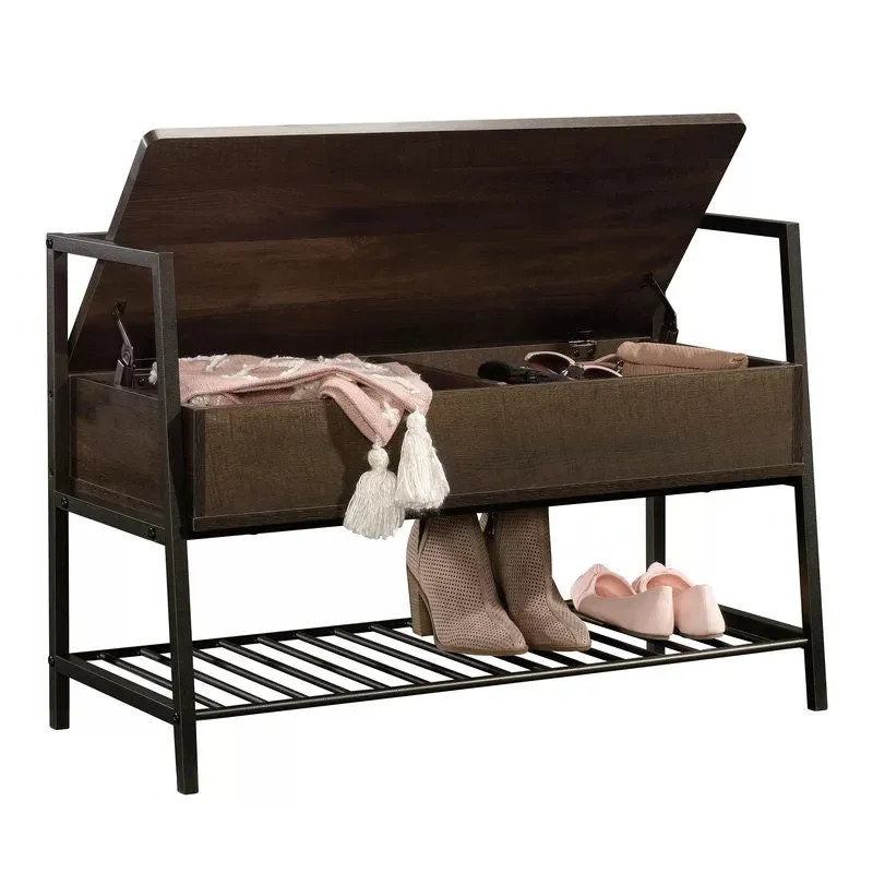 Wooden Storage Standing Rack Ermont Flip Top Storage Bench