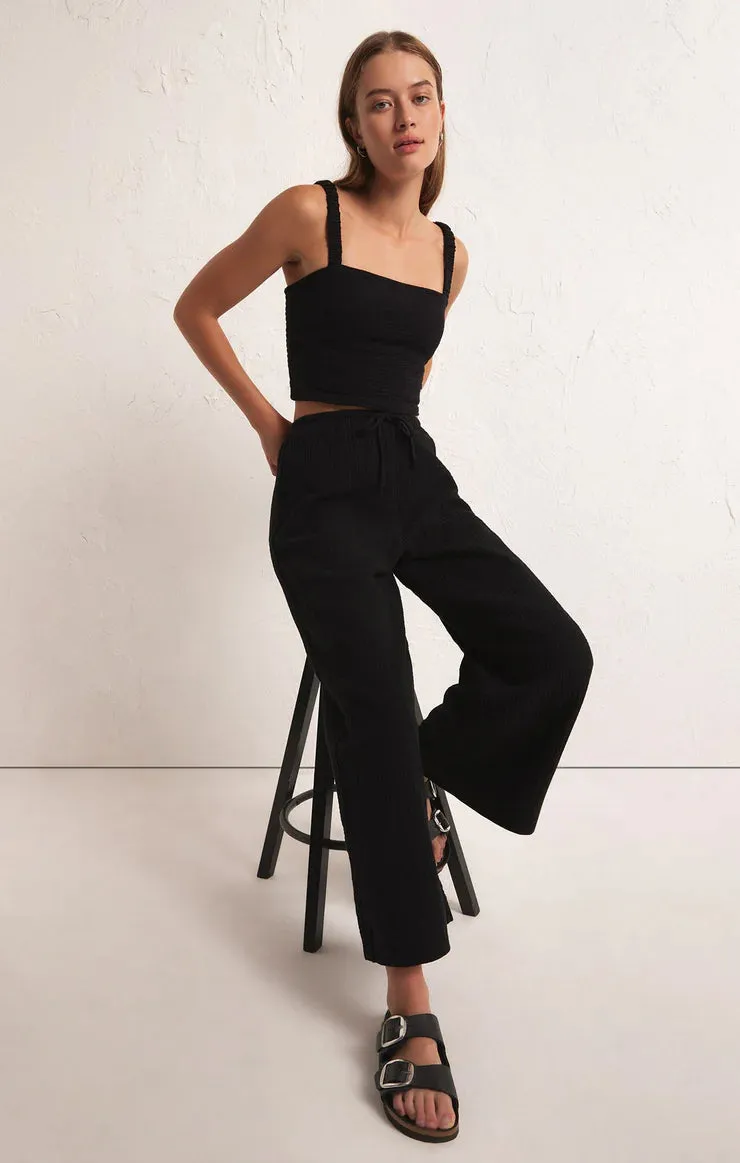 Z supply Barbados Gauze Pant | Black & Otter